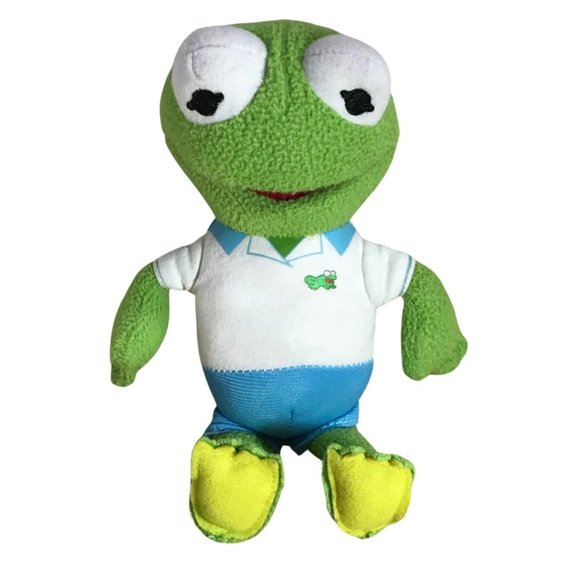 DISNEY KERMIT MUPPET PLUSH TRAVEL SIZE 8 INCH - Picture 1 of 4